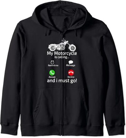 Funny Motorcycle Gifts Shirts Camiseta de regalo de motocicleta My Motorcycle Is Calling Biker Sudadera con Capucha