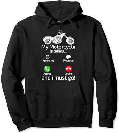 Funny Motorcycle Gifts Shirts Camiseta de regalo de motocicleta My Motorcycle Is Calling Biker Sudadera con Capucha