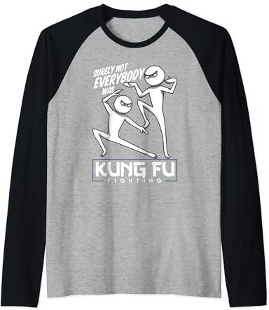 70s movie gifts and stuff letras de música divertidas sarcástico kung fu gráfico película para hombre de los años 70 Camiseta Manga Raglan