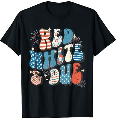 Patriotic Baby Reveal Tees Anuncio de embarazo rojo blanco y vence el 4 de julio Camiseta