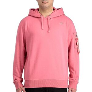 Alpha INDUSTRIES X-Fit Sudadera con Capucha, Rojo (Coral Red-49), S Unisex Adulto
