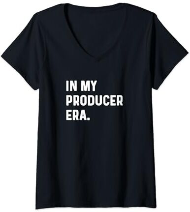 Producer for Men Women Work by RJ Mujer In My Producer Era - Producción Película Programa de TV Música Camiseta Cuello V