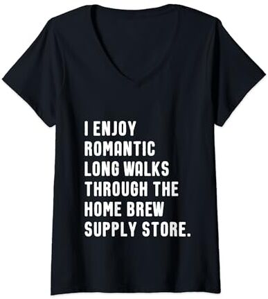 Funny Home Brew Supply Store Quotes Mujer Cita divertida para amantes de la tienda de suministros de cerveza casera Camiseta Cuello V