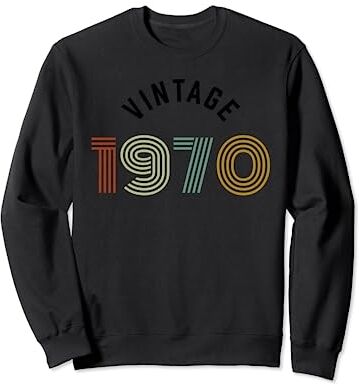 Timeless Threads Vintage 1970 Mujeres Retro 53 Cumpleaños Sudadera