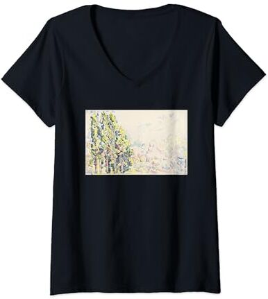 RelaxArtWorld Mujer San Pablo de Vence por Paul Signac Camiseta Cuello V