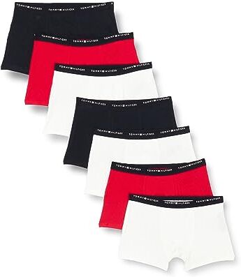 Tommy Hilfiger Niño Calzoncillos tipo bóxer trunks Ropa interior, Multicolor (Wh/ De/ Pr Re), 4-5 Años