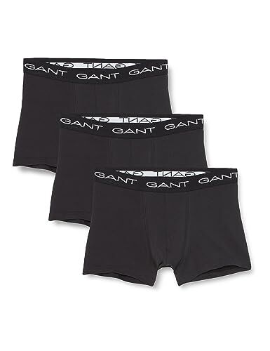Gant Pack De 3 Calzoncillos Boxer, Negro, Talla M