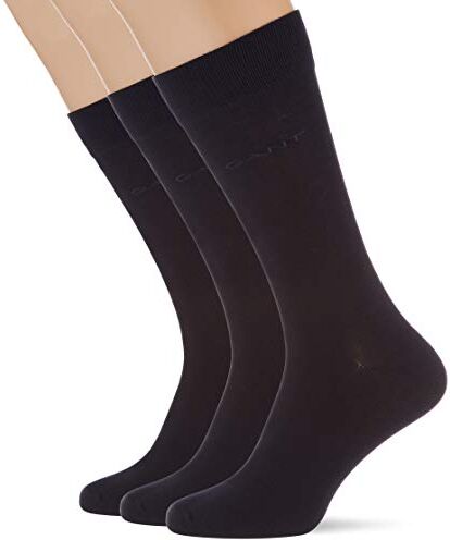 Gant Soft Cotton Socks 3-Pack Calcetines, Marine, Standard para Hombre