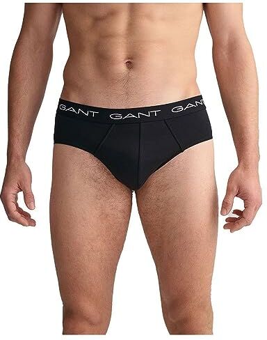 Gant Brief 3-Pack Ropa Interior, Black, XL (Pack de 3) para Hombre