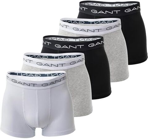 Gant Trunk 5-Pack Bóxer, Gris Claro, XXXL para Hombre