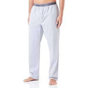 Calvin Klein Hombre Pantalón de Pijama Largo, Multicolor (Asphalt Grey Chambray Bottom), S