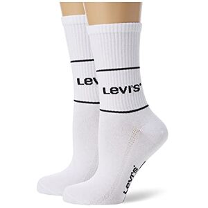 Levis Short Sock, Blanco (White), 39-42 (Pack de 2) Unisex Adulto