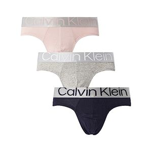 Calvin Klein Hip Brief 3Pk 000NB3129A, Slips para Hombre, Night Sky/Gry Heather/Shadow Gry, XL
