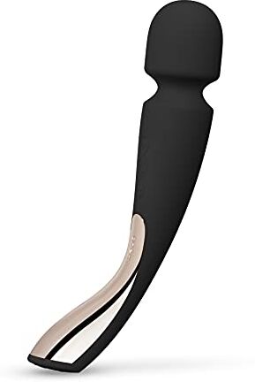 LELO SMART WAND 2 M, Juguetes Sexuales de cuerpo entero, Este potente vibrador Wand libera la tensión de los músculos y estimula el clítoris, Black