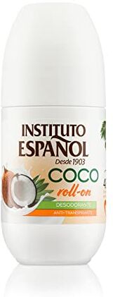 Instituto Español Desodorante de Coco Roll-On, Blanco, Fruity