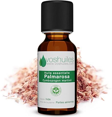 VOSHUILES.COM HUILES ESSENTIELLES & VEGETALES Aceite esencial de palmarosa - 60 ml