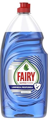 FAIRY Lavavajillas a Mano Ultra Poder Extra Higiene 1015 ml, Limpieza Profunfa y Proteccion Antibacterias, Fragancia Eucalipto