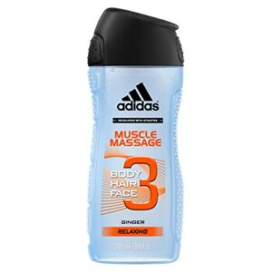 Adidas Gel de ducha 3 en 1 músculo masaje 250 ml – juego de 4