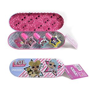 L.O.L. Surprise! L.O.L. Nail Beauty Tin - Set de Uñas Compacto en una Moderna y Colorida Lata con Esmaltes de Uñas - Kit de Manicura para Niñas - Regalo para Niñas