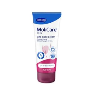 Hartmann MoliCare Skin Crema con Óxido de Zinc: Protección para la Piel, Zonas Irritadas, Piel Sensible, 200 ml