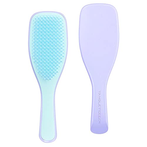 Tangle Teezer The Ultimate Detangler Hairbrush For Wet & Dry Hair Detangles All Hair Types Reduces Breakage, Eliminates Knots Two-Tiered Teeth & Comfortable Handle Lilac Cloud Blue