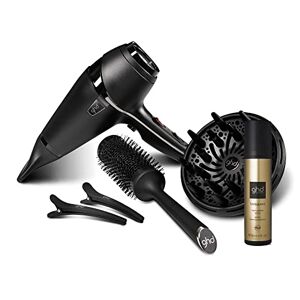 ghd air kit + Bodyguard - Secador de pelo profesional con tecnología iónica, difusor, cepillo cerámico 2 clips ghd y protector térmico