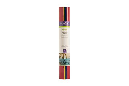 Cricut Everyday - Hojas de vinilo termoadhesivas (30,5 x 30,5 cm), diseño de arcoíris