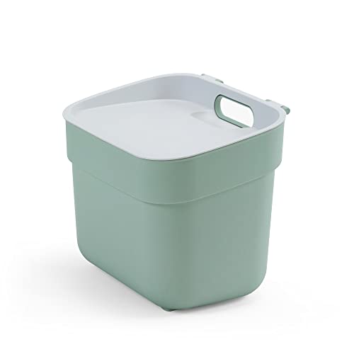 CURVER Ready to Collect - Cubo de basura de reciclaje (5 L), color verde