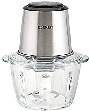 Becken Picadora, 1000 milliliters, 400W, INOX e Vidrio, Multicolor