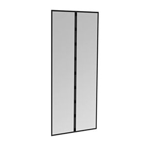 Windhager Mosquitera magnética para puertas Basic, cortina mosquitera magnética para puerta, cortina mosquitera magnética, 95 x 215 cm, antracita, 04508