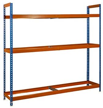 Simon Rack SimonRack Estantería para Neumáticos, Soporte Neumáticos, 3 Niveles, Alta Capacidad Carga 120 kg, 2000x1200x450 mm, Estantería para 30 neumáticos, Galvanizado - Simonauto