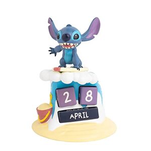 Grupo Erik Calendario perpetuo 3D Stitch Surfer - Calendario 3D Disney - Figuras Disney Ideal decoración Stitch - Calendario sobremesa de Figura Stitch, Licencia Oficial