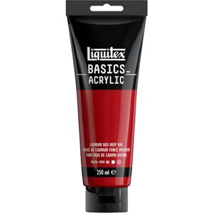 Liquitex Basic Acrylic Tubo de Pintura Acrílica, 250 ML, Rojo (Tono Rojo De Cadmio Oscuro Nuevo) Liquitex Basic Acrylic Tubo de Pintura Acrílica, 250 ML, Rojo (Tono Rojo De Cadmio Oscuro Nuevo)