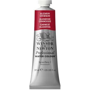 Winsor & Newton Acuarela Profesional Pintura de Acuarela, Alta Luminosidad, Resistente a la Luz, Calidad de Archivo, Tubo de 37 ML, Color Carmesi Alizarina Winsor & Newton Acuarela Profesional Pintura de Acuarela, Alta Luminosidad, Resistente a la Luz, Calidad de Archivo, Tubo de 37 ML, Color Carmesi Alizarina