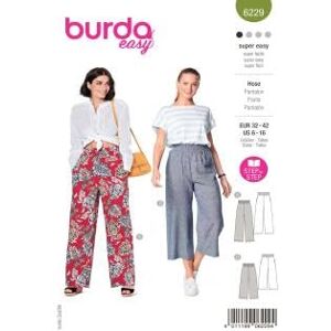 Burda Modelo 6229 - Patrón para pantalones y culottes Burda Modelo 6229 - Patrón para pantalones y culottes