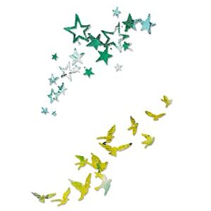 Sizzix Thinlits Troqueles 2PK Pájaros y estrellas Sizzix Thinlits Troqueles 2PK Pájaros y estrellas