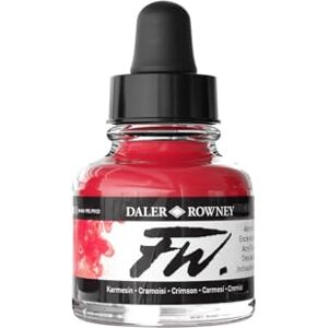 Daler Rowney FW Ink 29.5ml Crimson Daler Rowney FW Ink 29.5ml Crimson