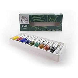 Winsor & Newton óleo Winton Set de óleo de 10 tubos de 37ml, colores surtidos Winsor & Newton óleo Winton Set de óleo de 10 tubos de 37ml, colores surtidos