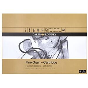 Daler Rowney Papel de Arte Blanco de Grano Fino A2 - Papel para Dibujo Daler Rowney Papel de Arte Blanco de Grano Fino A2 - Papel para Dibujo
