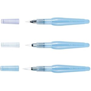 Pentel Pack de 3 rotuladores (base al agua, punta fina, media y gruesa), transparente Pentel Pack de 3 rotuladores (base al agua, punta fina, media y gruesa), transparente
