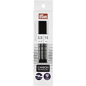 Prym -1 Agujas de Tejer, Fibra de Carbono, Negro, 3,5 mm Prym -1 Agujas de Tejer, Fibra de Carbono, Negro, 3,5 mm