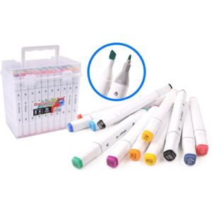 MAIN D'ARTISTE 60 Rotuladores de Alcohol de Doble Punta Manualidades Rotuladores Multicolor Colores Actividades Manuales Arte Adultos Niños Marcador A partir de 8 años MAIN D'ARTISTE 60 Rotuladores de Alcohol de Doble Punta Manualidades Rotuladores Multicolor Colores Actividades Manuales Arte Adultos Niños Marcador A partir de 8 años