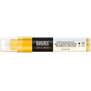 Liquitex Rotulador de Pintura acrílica, Punta Ancha, Amarillo de cadmio, 15 mm Liquitex Rotulador de Pintura acrílica, Punta Ancha, Amarillo de cadmio, 15 mm