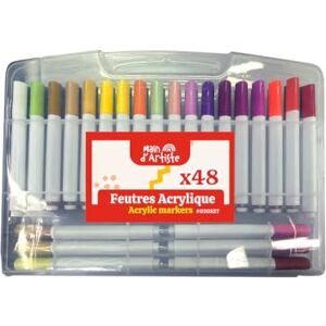 MAIN D'ARTISTE Mano de artista Rotuladores acrílicos multicolor Actividades manuales Arte Madera Lienzo Cristal Metal Tela Tela 14 años MAIN D'ARTISTE Mano de artista Rotuladores acrílicos multicolor Actividades manuales Arte Madera Lienzo Cristal Metal Tela Tela 14 años