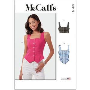 McCall's MCCALLS Patrón de costura para corsé para mujer U5 (16-18-20-22-24) McCall's MCCALLS Patrón de costura para corsé para mujer U5 (16-18-20-22-24)
