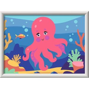 Ravensburger CreArt Pintura por números para niños Pulpo neón Ravensburger CreArt Pintura por números para niños Pulpo neón