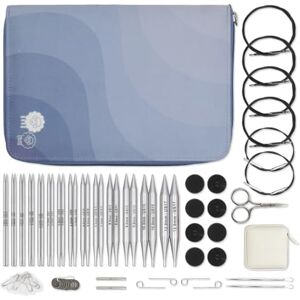 KnitPro Set de Agujas Intercambiables Nova Grande Pares de Alfileres Circulares de 14 x 13 cm con Accesorios Set Nova Grande para Principiantes, Profesionales y Caja de Regalo KnitPro Set de Agujas Intercambiables Nova Grande Pares de Alfileres Circulares de 14 x 13 cm con Accesorios Set Nova Grande para Principiantes, Profesionales y Caja de Regalo
