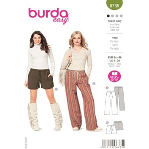 burdastyle Burda Patrón 6735 Pantalón burdastyle Burda Patrón 6735 Pantalón