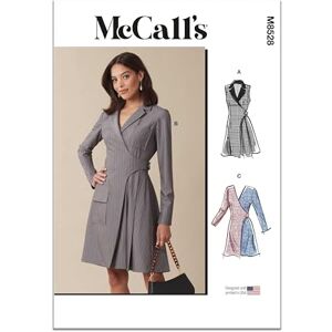McCall's MCCALLS Sewing Patten Vestido blazer para mujer Y5 (18-20-22-24-26) McCall's MCCALLS Sewing Patten Vestido blazer para mujer Y5 (18-20-22-24-26)