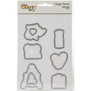 SIMPLE STORIES Hey Crafty Girl Troqueles - Juego de Diecitos de Manualidades SIMPLE STORIES Hey Crafty Girl Troqueles - Juego de Diecitos de Manualidades